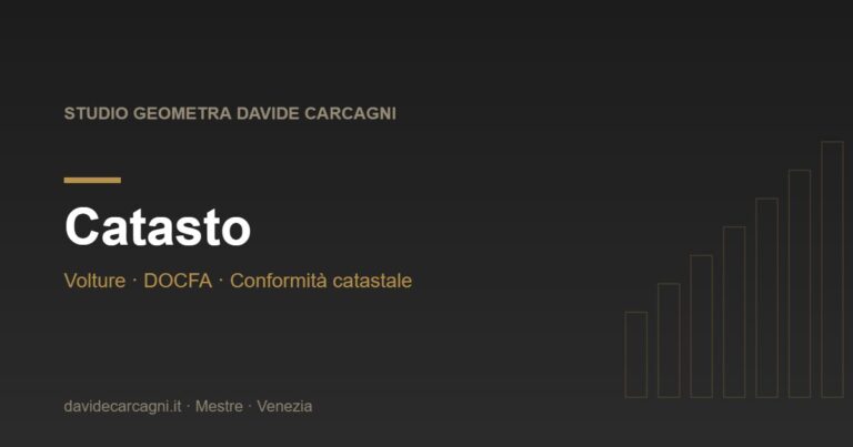 Catasto - Studio Geometra Davide Carcagni Mestre Venezia