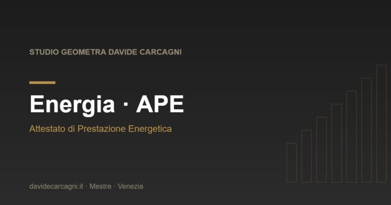 Energia · APE - Studio Geometra Davide Carcagni Mestre Venezia
